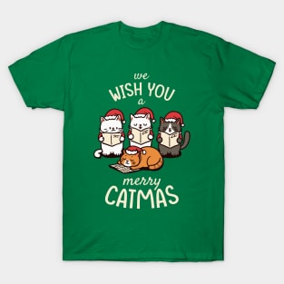 Caroling Cats - We Wish You a Merry Catmas T-Shirt